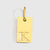 1 Piece 10*6mm 304 Stainless Steel 14K Gold Plated Letter Pendant