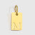 1 Piece 10*6mm 304 Stainless Steel 14K Gold Plated Letter Pendant