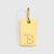 1 Piece 10*6mm 304 Stainless Steel 14K Gold Plated Letter Pendant