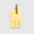 1 Piece 10*6mm 304 Stainless Steel 14K Gold Plated Letter Pendant