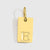 1 Piece 10*6mm 304 Stainless Steel 14K Gold Plated Letter Pendant