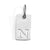 1 Piece 10*6mm 304 Stainless Steel Letter Polished Pendant