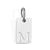 1 Piece 10*6mm 304 Stainless Steel Letter Polished Pendant