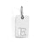 1 Piece 10*6mm 304 Stainless Steel Letter Polished Pendant