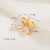 1 Piece 10.4*8.7 11.2*5.3 25.3 * Mm Hole 1~1.9mm Hole 2~2.9mm Copper Zircon 18K Gold Plated Bow Knot Polished Pendant