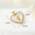 1 Piece 10.6 * Mm 17.3 * Mm 20.2 * Mm Copper Zircon 14K Gold Plated Human Bear Heart Shape Polished Pendant