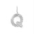 1 Piece 10mm 304 Stainless Steel Letter Polished Pendant