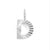 1 Piece 10mm 304 Stainless Steel Letter Polished Pendant