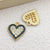 1 Piece 11*13mm 14 * 15mm 4*16mm Alloy Heart Shape Pendant