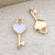 1 Piece 11*13mm 14 * 15mm 4*16mm Alloy Heart Shape Pendant