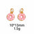 1 Piece 11 * 15mm 13*16mm 9*13mm Alloy Donuts Candy Pendant