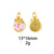 1 Piece 11 * 15mm 13*16mm 9*13mm Alloy Donuts Candy Pendant