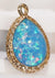 1 Piece 11*20mm 18*13mm Copper Resin 18K Gold Plated Oval Water Droplets Pendant