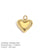 1 Piece 11mm Hollow Ball 17mm Diameter 9mm 304 Stainless Steel Shell 14K Gold Plated Heart Shape Pendant