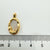 1 Piece 11mm Hollow Ball Copper Shell Irregular Square Oval Pendant