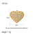 1 Piece 12 * 18mm 13 * 21mm 19 * 25mm 304 Stainless Steel Pearl Zircon Gold Plated Heart Shape Shell Boots Pendant