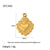 1 Piece 12 * 18mm 13 * 21mm 19 * 25mm 304 Stainless Steel Pearl Zircon Gold Plated Heart Shape Shell Boots Pendant