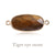 1 Piece 12*22MM Natural Crystal Copper Oval Pendant