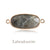 1 Piece 12*22MM Natural Crystal Copper Oval Pendant