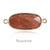 1 Piece 12*22MM Natural Crystal Copper Oval Pendant