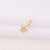 1 Piece 12 * 6mm Copper Zircon 18K Gold Plated Star Polished Pendant