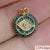 1 Piece 13*13mm Copper Zircon Devil's Eye Pendant