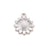 1 Piece 13 * 15mm 304 Stainless Steel Flower Pendant