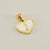 1 Piece 13*16mm Stainless Steel Shell Letter Heart Shape Polished Pendant