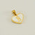 1 Piece 13*16mm Stainless Steel Shell Letter Heart Shape Polished Pendant