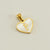 1 Piece 13*16mm Stainless Steel Shell Letter Heart Shape Polished Pendant