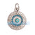 1 Piece 13*19mm 15*14mm 16 * 16mm Copper Turquoise Zircon Devil's Eye Heart Shape Pendant