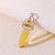 1 Piece 13*40mm Artificial Crystal Alloy Geometric Pendant