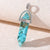 1 Piece 13*40mm Artificial Crystal Alloy Geometric Pendant