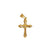 1 Piece 14 * 22mm 17 * 25mm 18 * 31mm 304 Stainless Steel Zircon 18K Gold Plated Cross Polished Pendant