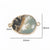 1 Piece 14*23mm 17*26mm 28*15mm Hole 2~2.9mm Hole 3~3.9mm Hole 5~5.9mm Crystal Natural Stone Round Water Droplets Rectangle Polished Pendant