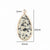 1 Piece 14*23mm 17*26mm 28*15mm Hole 2~2.9mm Hole 3~3.9mm Hole 5~5.9mm Crystal Natural Stone Round Water Droplets Rectangle Polished Pendant