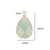 1 Piece 14*23mm 17*26mm 28*15mm Hole 2~2.9mm Hole 3~3.9mm Hole 5~5.9mm Crystal Natural Stone Round Water Droplets Rectangle Polished Pendant