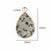 1 Piece 14*23mm 17*26mm 28*15mm Hole 2~2.9mm Hole 3~3.9mm Hole 5~5.9mm Crystal Natural Stone Round Water Droplets Rectangle Polished Pendant