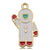 1 Piece 14*28mm Alloy Zircon Astronaut Rocket Polished Pendant