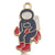 1 Piece 14*28mm Alloy Zircon Astronaut Rocket Polished Pendant