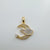 1 Piece 14mm Copper Shell Zircon 18K Gold Plated Moon Bear Heart Shape Pendant