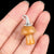 1 Piece 15 * 20mm Artificial Crystal Natural Stone Agate Mushroom Pendant