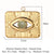 1 Piece 15*25mm 18*18mm 20*16mm Titanium Steel Natural Stone Zircon Eye Pendant