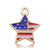 1 Piece 16 * 16mm Alloy American Flag Polished Pendant