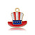 1 Piece 16 * 16mm Alloy American Flag Polished Pendant