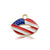 1 Piece 16 * 16mm Alloy American Flag Polished Pendant