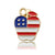 1 Piece 16 * 16mm Alloy American Flag Polished Pendant