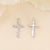 1 Piece 16 * 9mm Copper 18K Gold Plated White Gold Plated Cross Polished Pendant