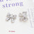 1 Piece 17*13mm 19*16mm 23 * 20mm Alloy Rhinestones Heart Shape Rose Bow Knot Polished Pendant