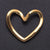 1 Piece 17*15mm 304 Stainless Steel 18K Gold Plated Heart Shape Pendant